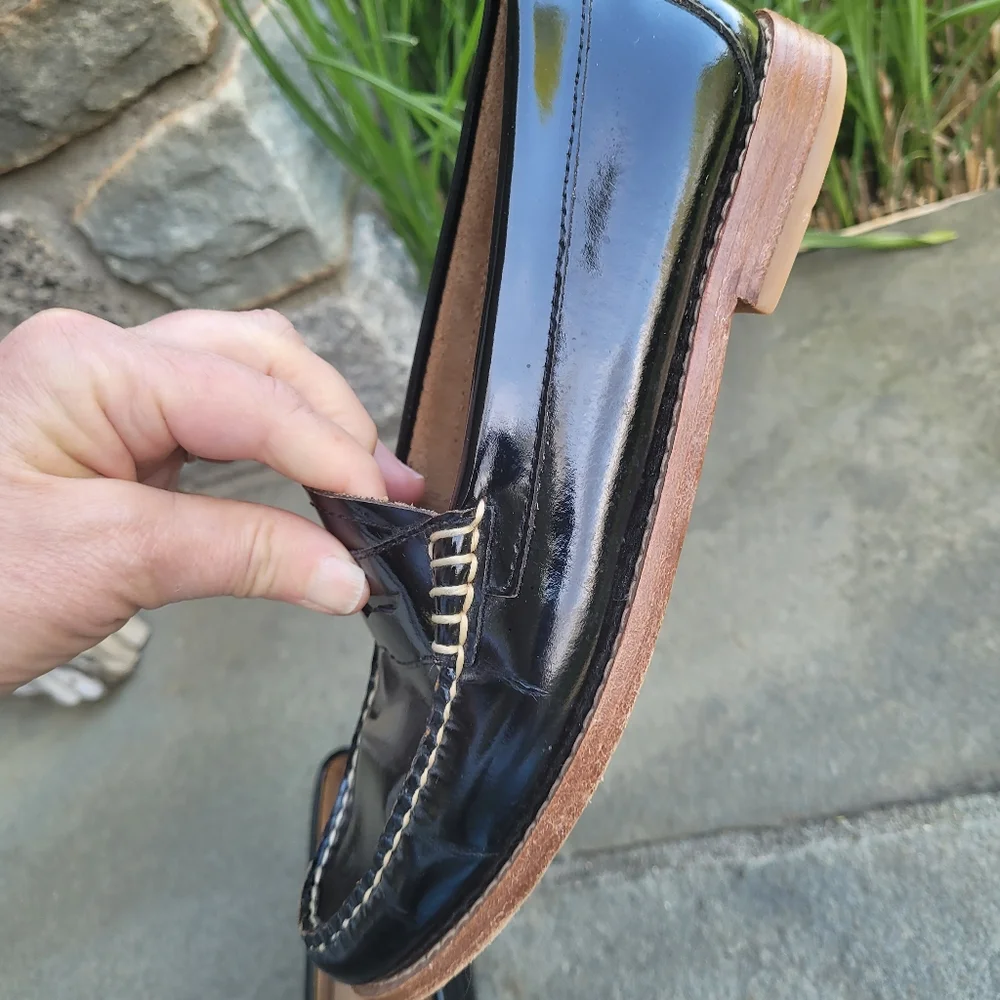 Bass Weejuns Whitney Patent Leather Penny Loafers